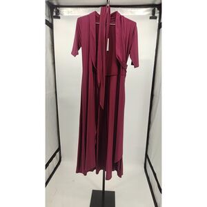 Quince Burgundy Midi Dress